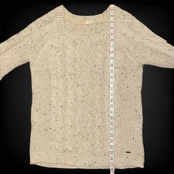 Garage Cream Cable Knit Sweater - Picture 7 of 9